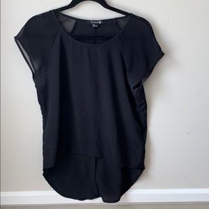 Forever 21 High Low Short Sleeve Top